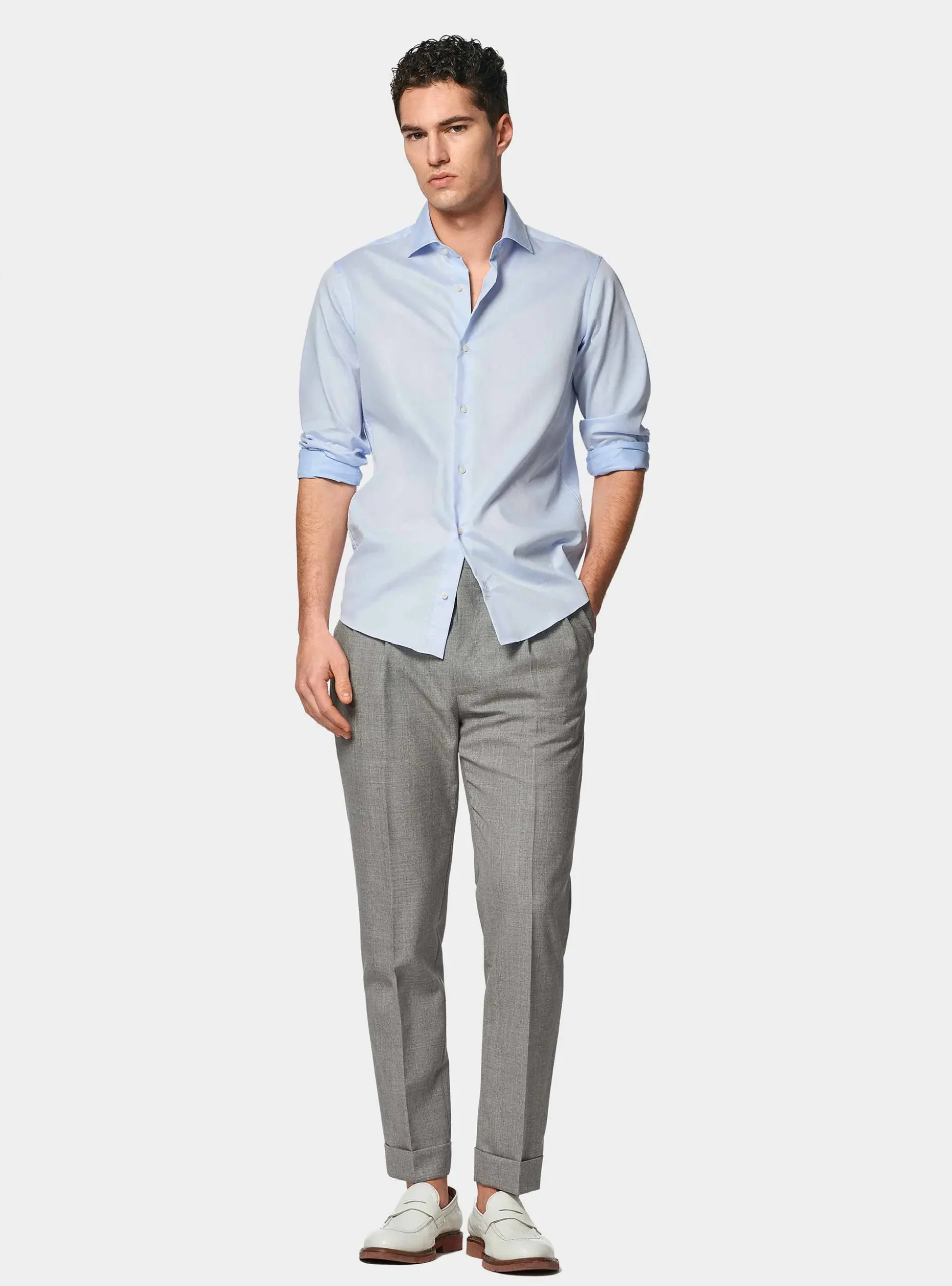 Camicia in puro cotone operato