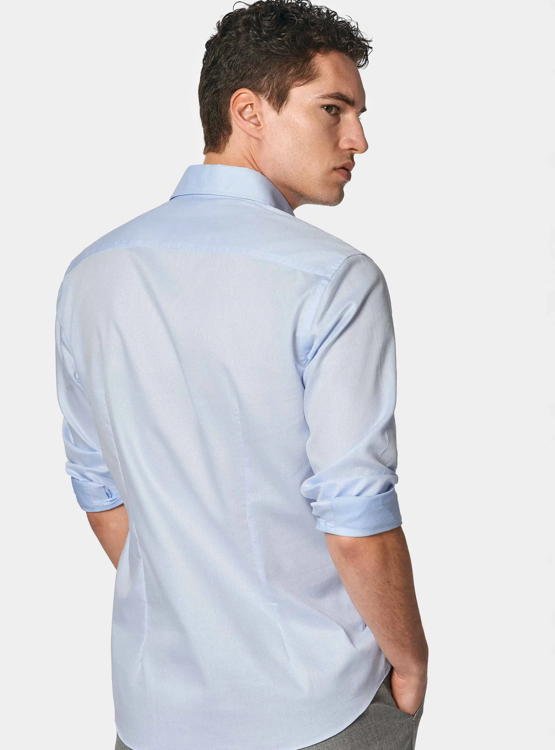 Camicia in puro cotone operato