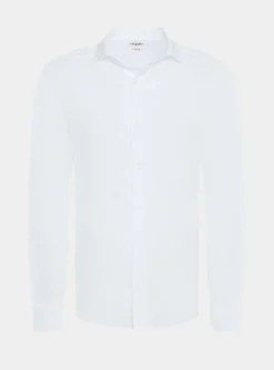 Camicia in puro cotone seersucker