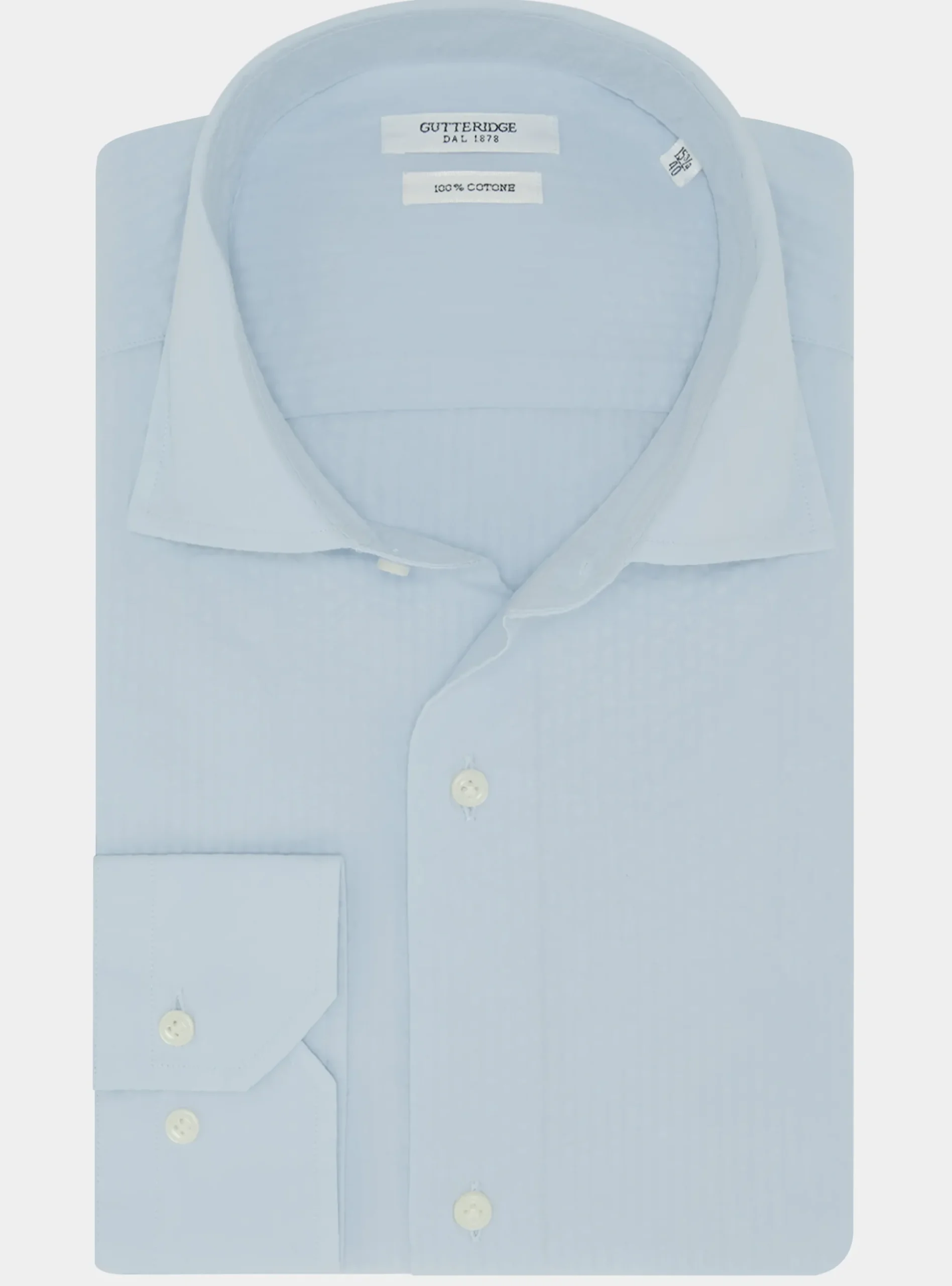 Camicia in puro cotone seersucker