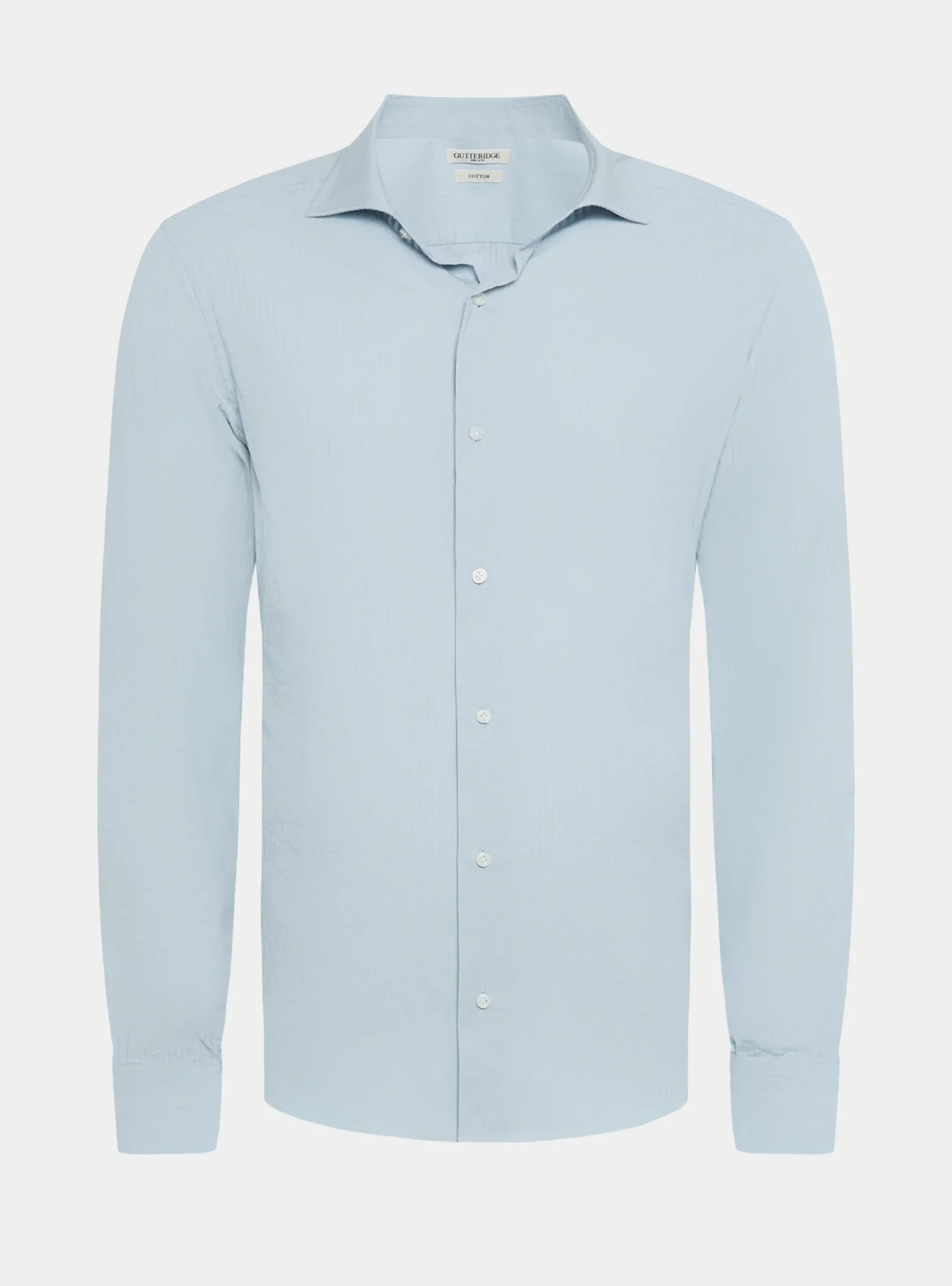 Camicia in puro cotone seersucker