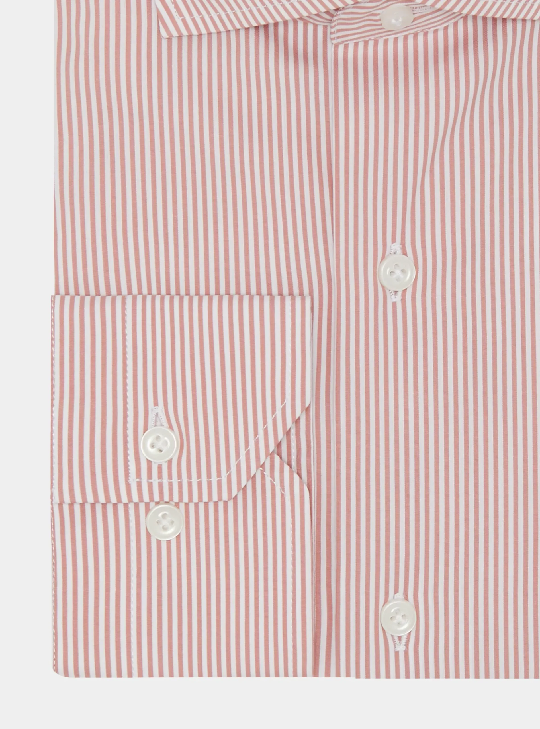 Camicia rigata in popeline stretch