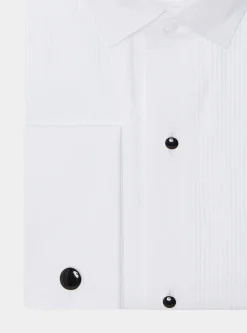 Camicia smoking diplomatica in popeline stretch