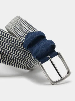 Cintura 2 colori intrecciata elastica