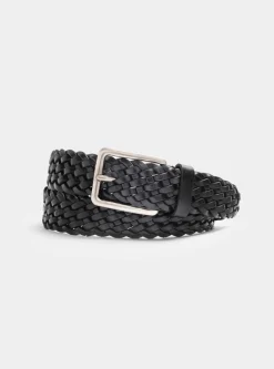 Cintura in pelle intrecciata
