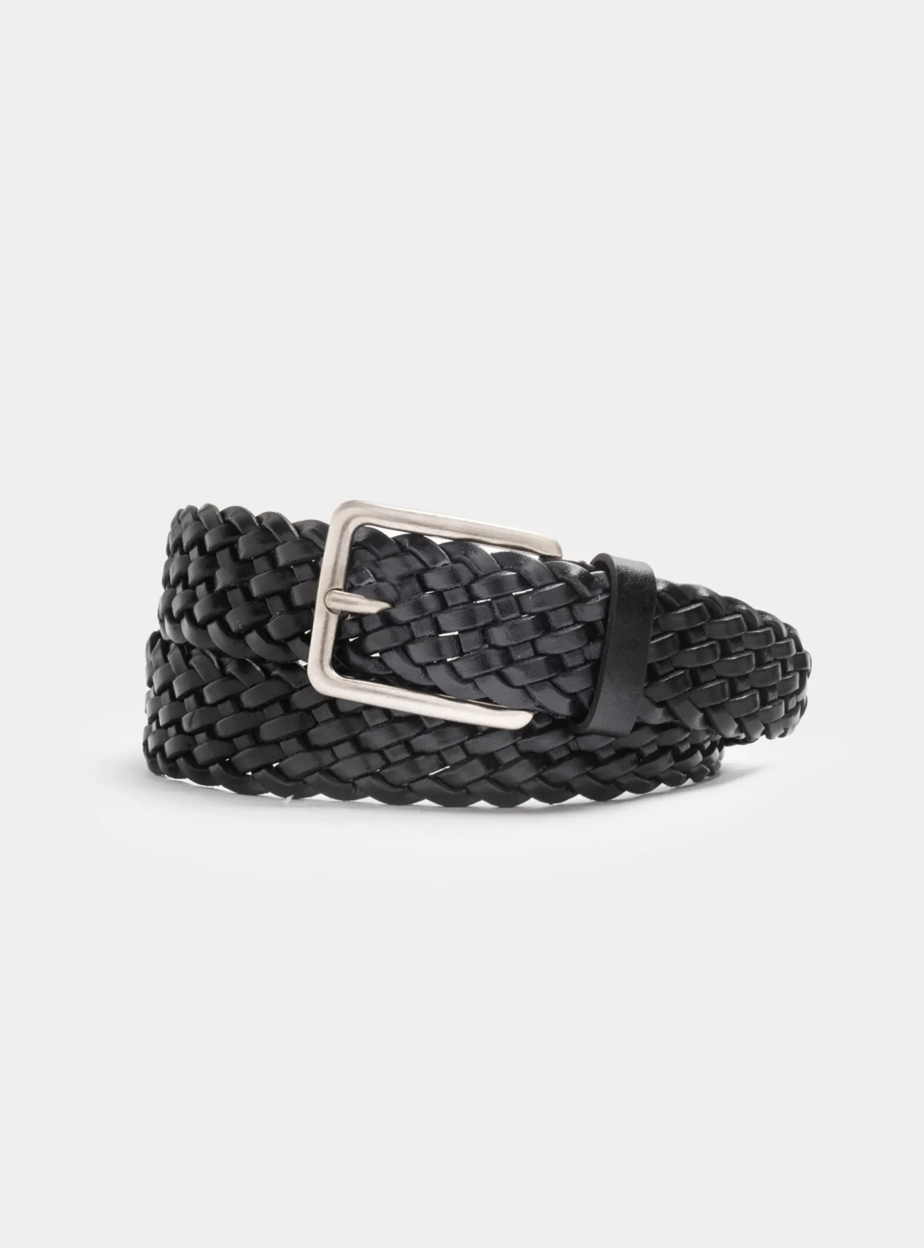 Cintura in pelle intrecciata
