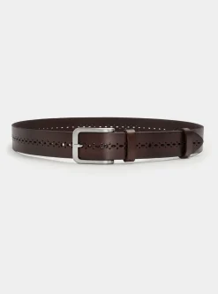 Cintura in pelle traforata