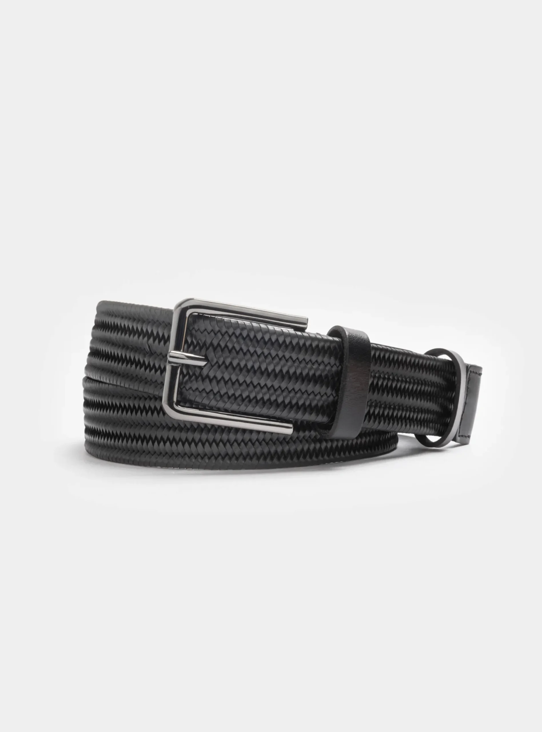 Cintura intrecciata in pelle