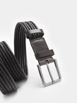 Cintura intrecciata in pelle