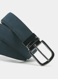 Cintura reversibile in suede