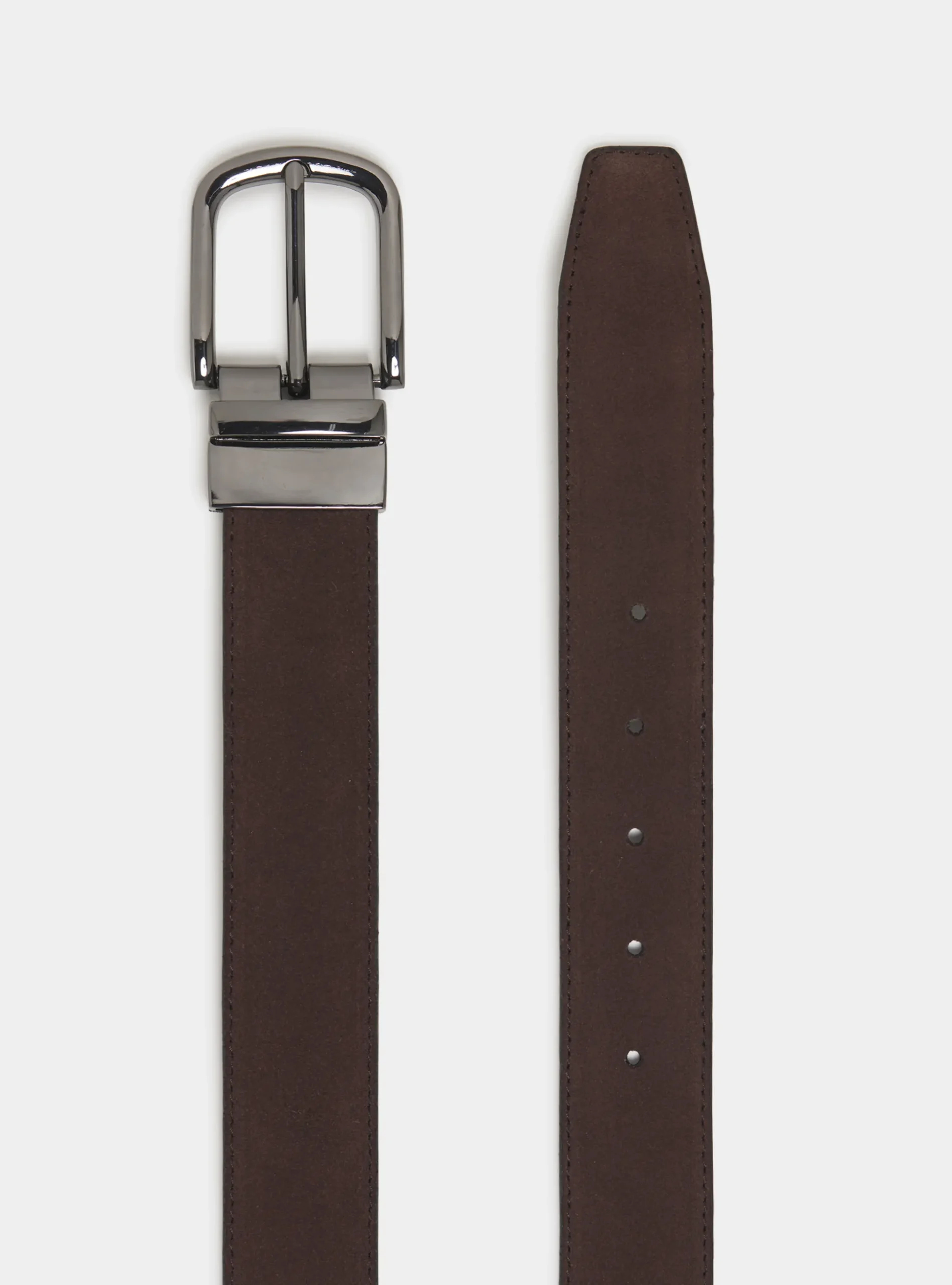 Cintura reversibile in suede