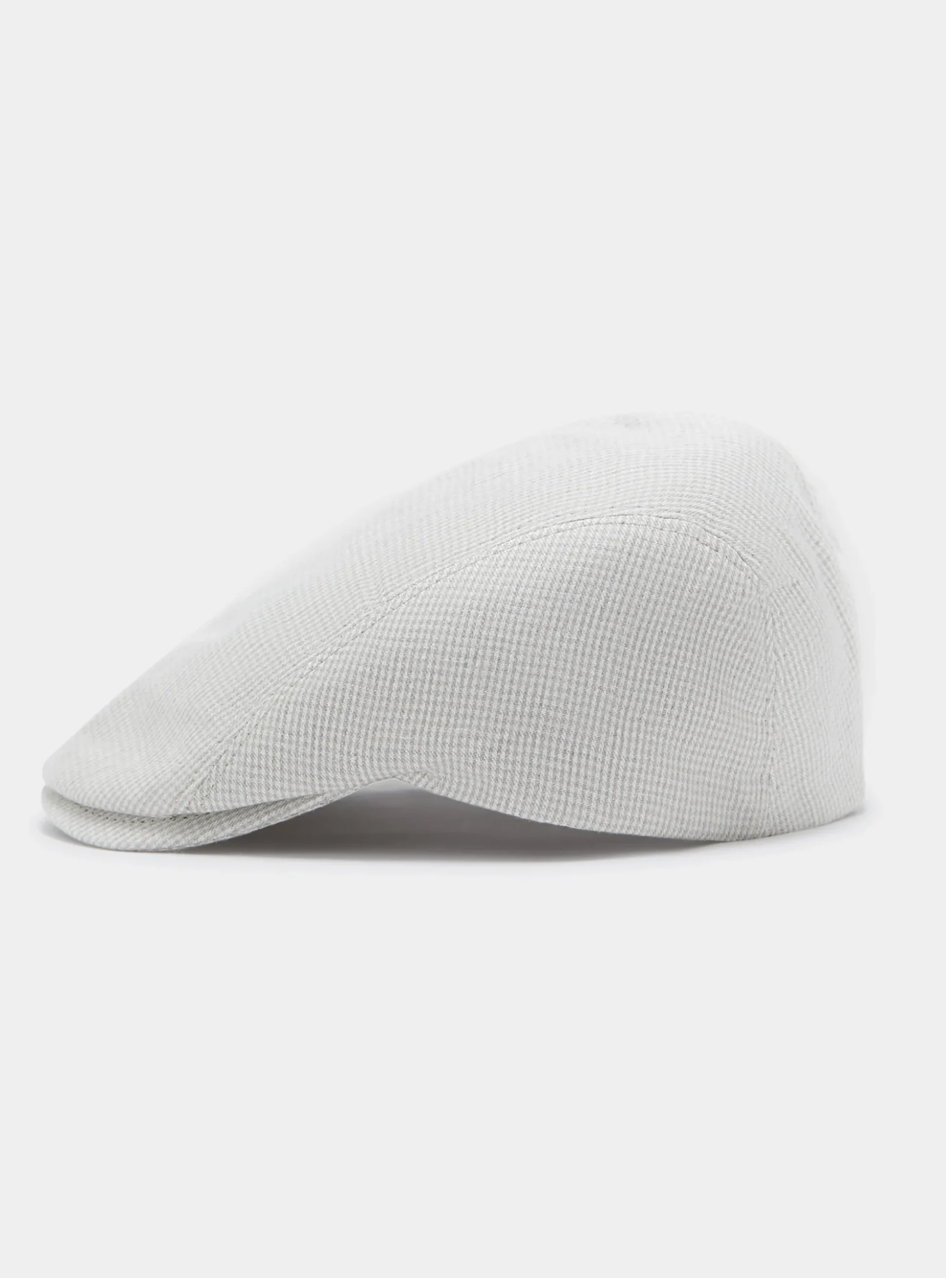 Coppola in puro lino pied de poule