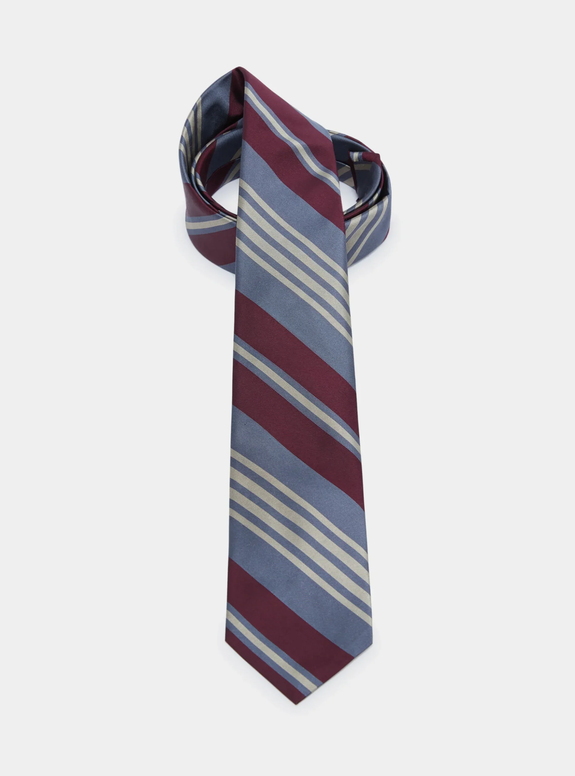 Cravatta in twill di seta regimental