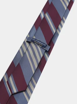 Cravatta in twill di seta regimental