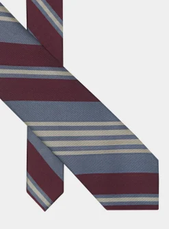 Cravatta in twill di seta regimental