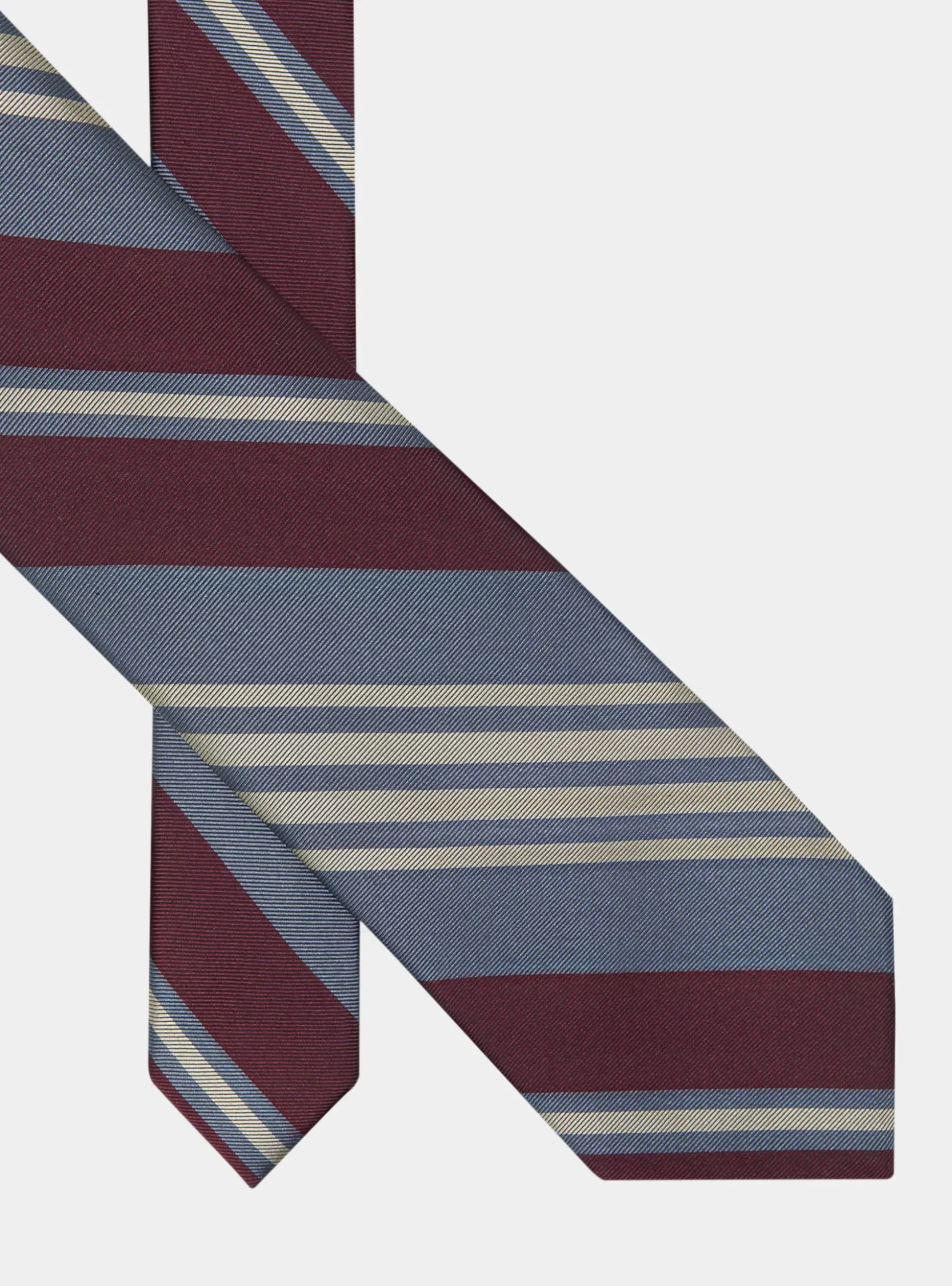 Cravatta in twill di seta regimental
