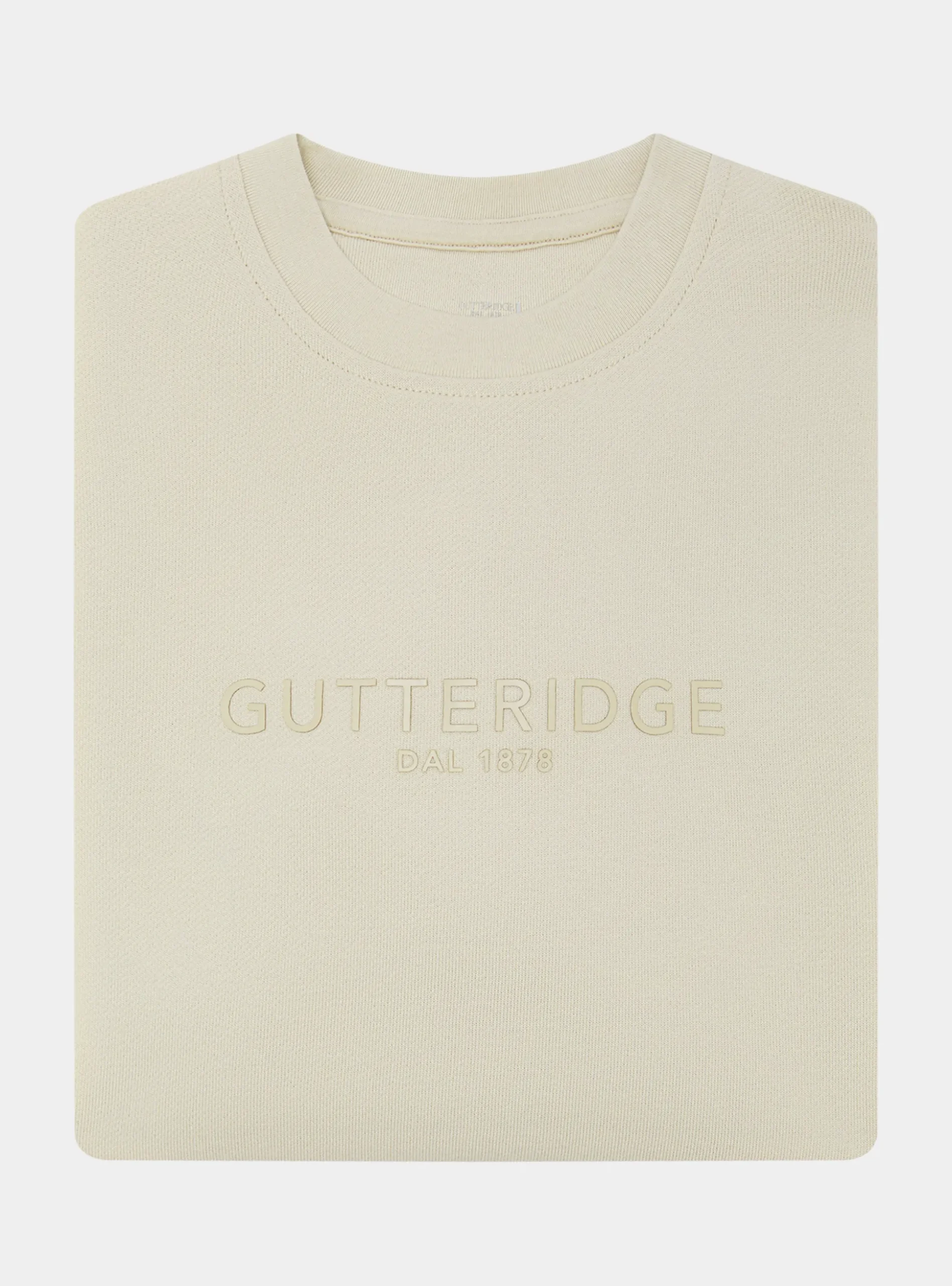 Felpa girocollo GT01 con logo Gutteridge