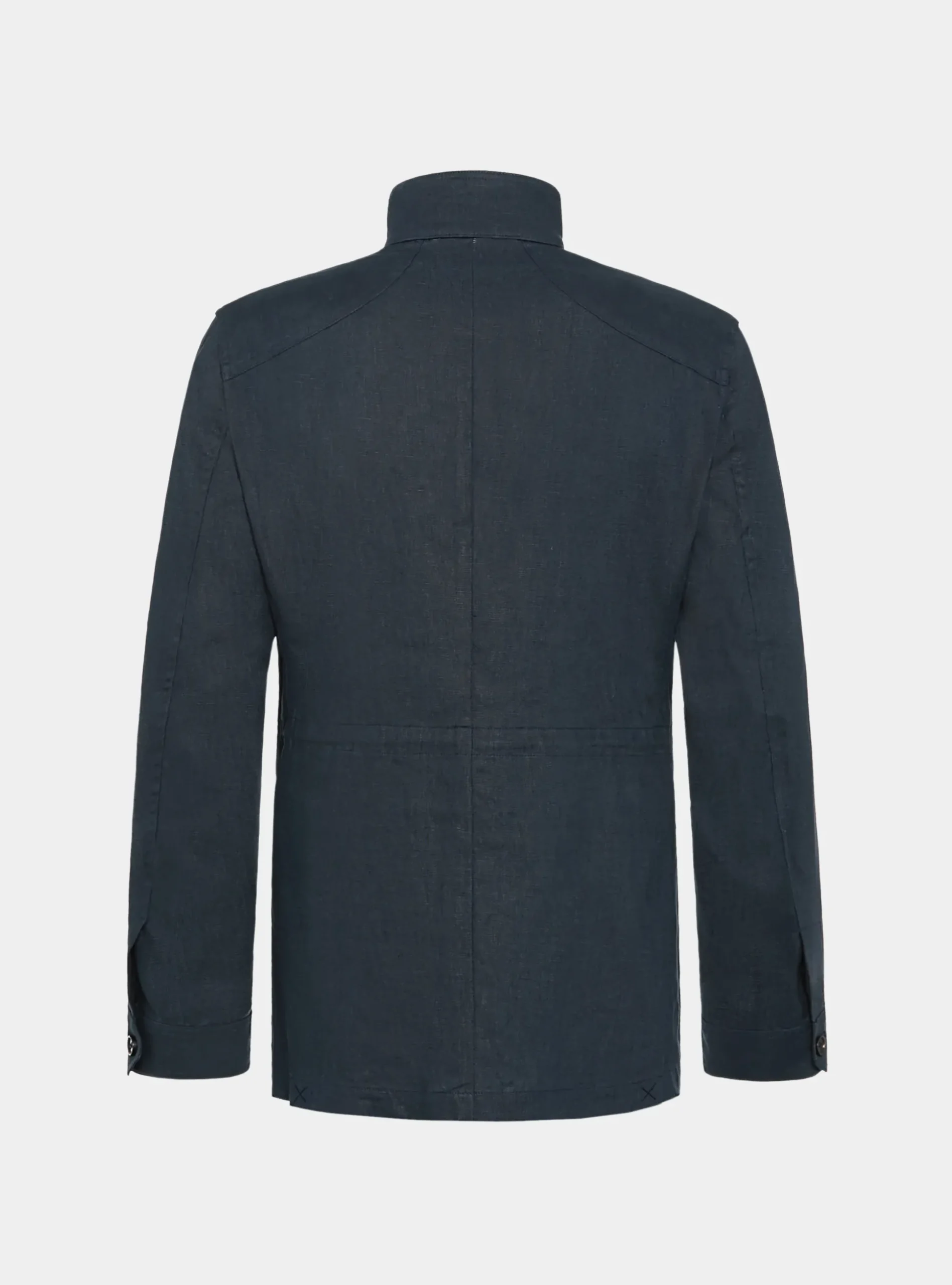 Field jacket in puro lino