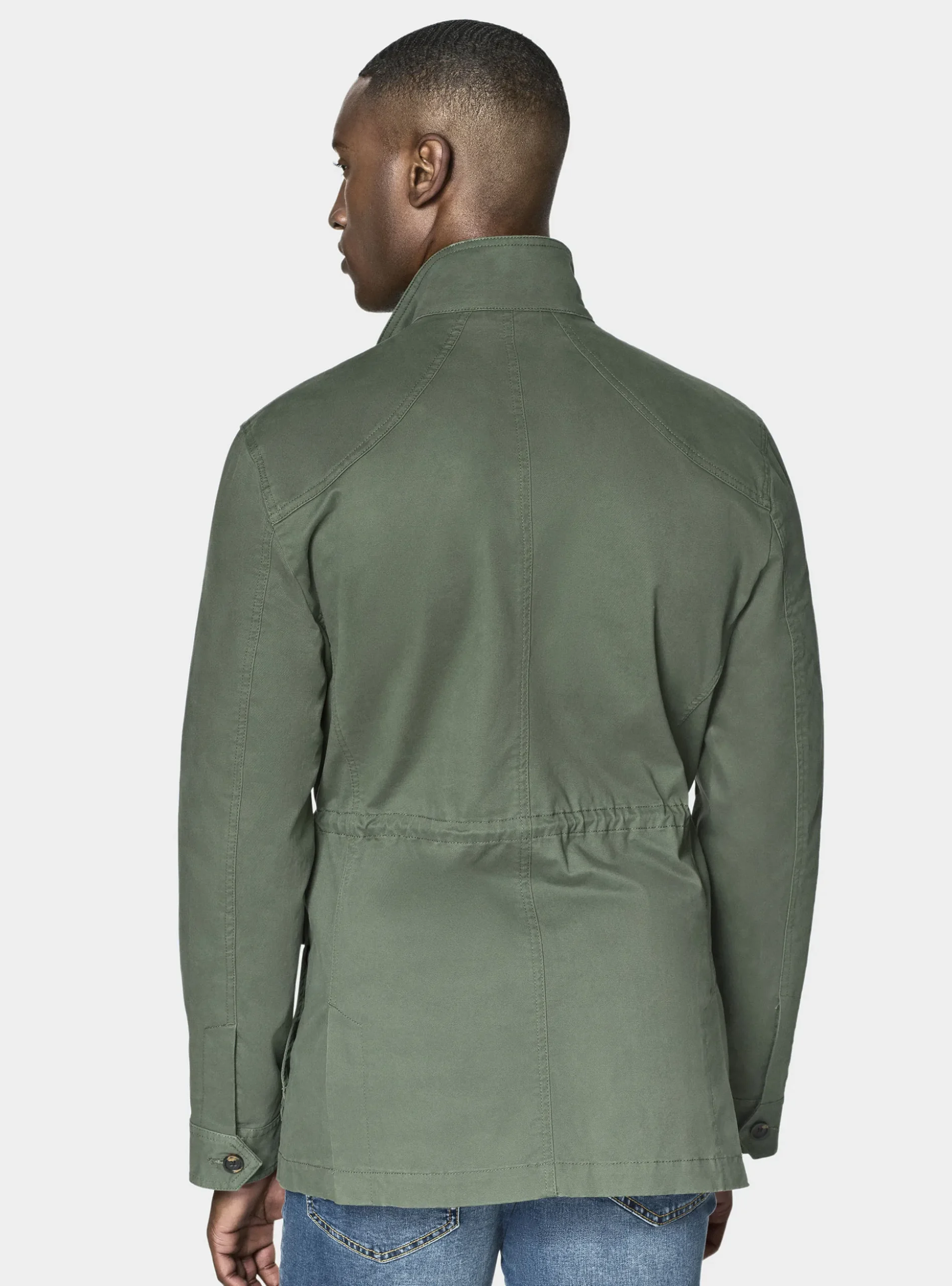 Field jacket in twill stretch