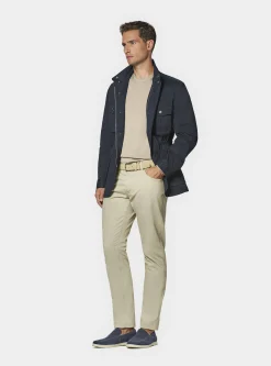 Field jacket in twill stretch