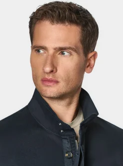 Field jacket in twill stretch