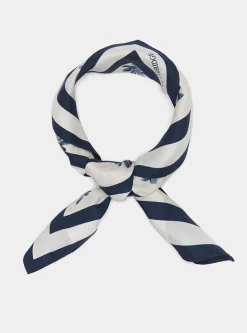 Foulard floreale in seta stampata