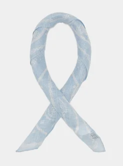 Foulard paisley in lino stampato