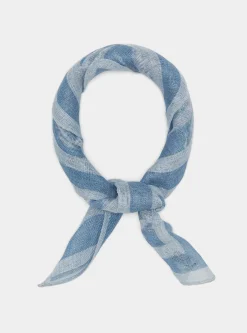 Foulard palme in lino stampato
