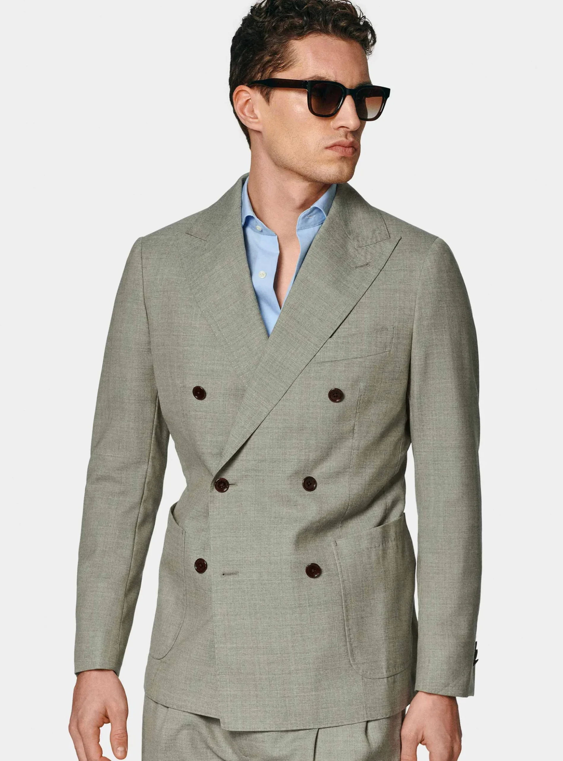 Giacca doppiopetto in pura lana Vitale Barberis Canonico