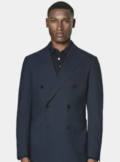 Giacca doppiopetto in pura lana Vitale Barberis Canonico
