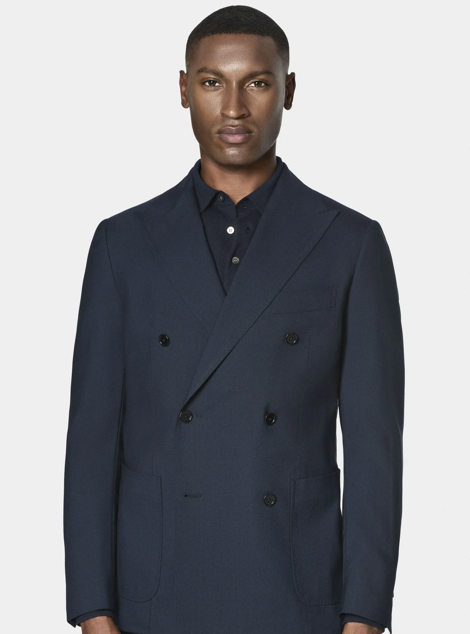 Giacca doppiopetto in pura lana Vitale Barberis Canonico