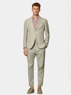 Giacca in lino crepe