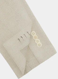 Giacca in lino crepe