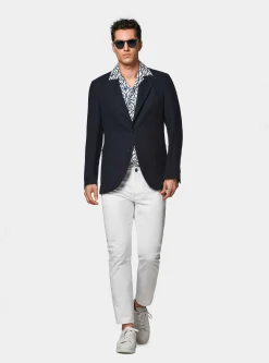 Giacca in lino crepe