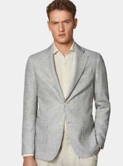 Giacca in misto lino e cotone