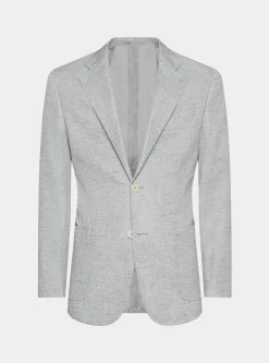 Giacca in misto lino e cotone