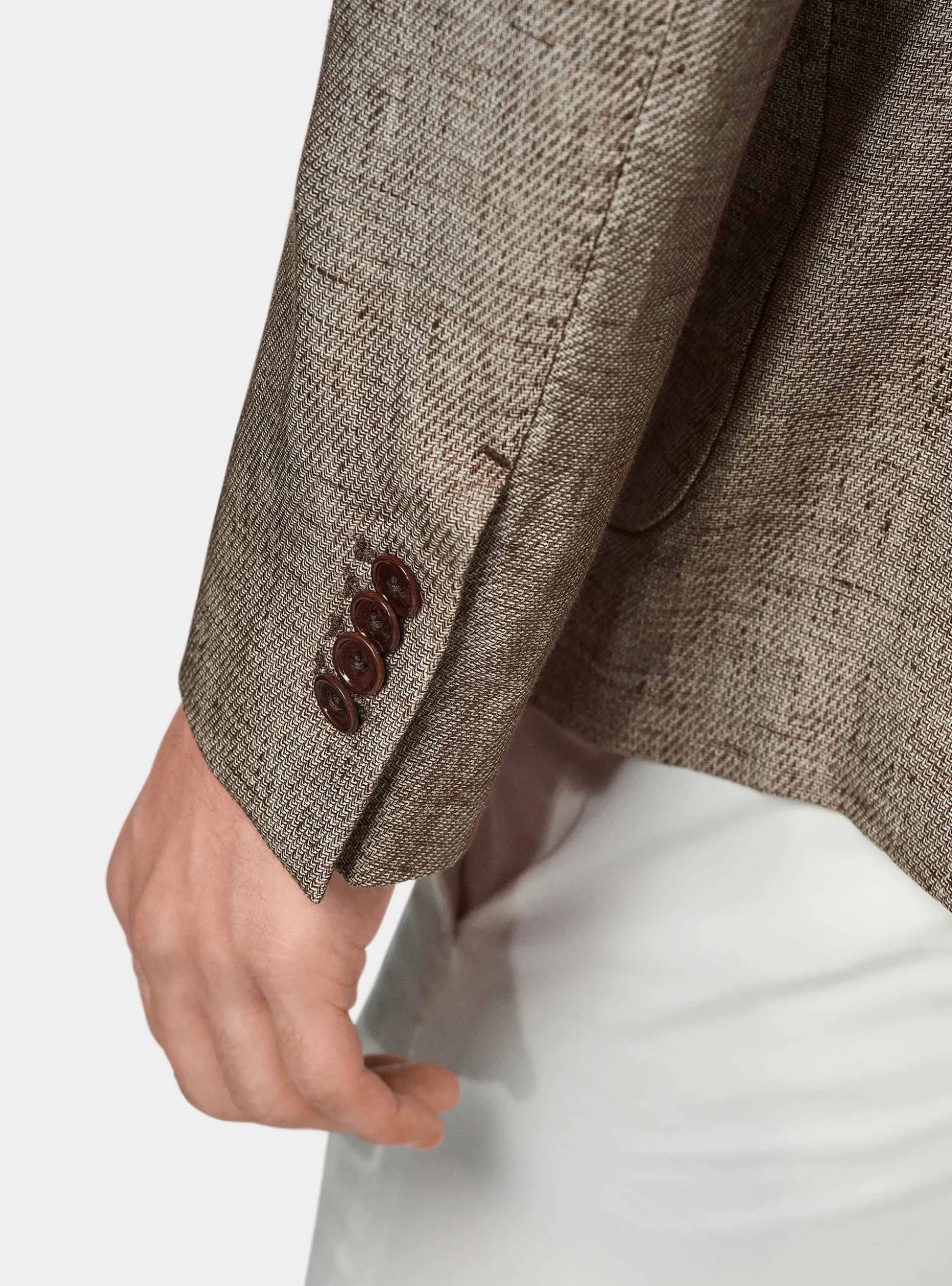 Giacca in misto lino e cotone
