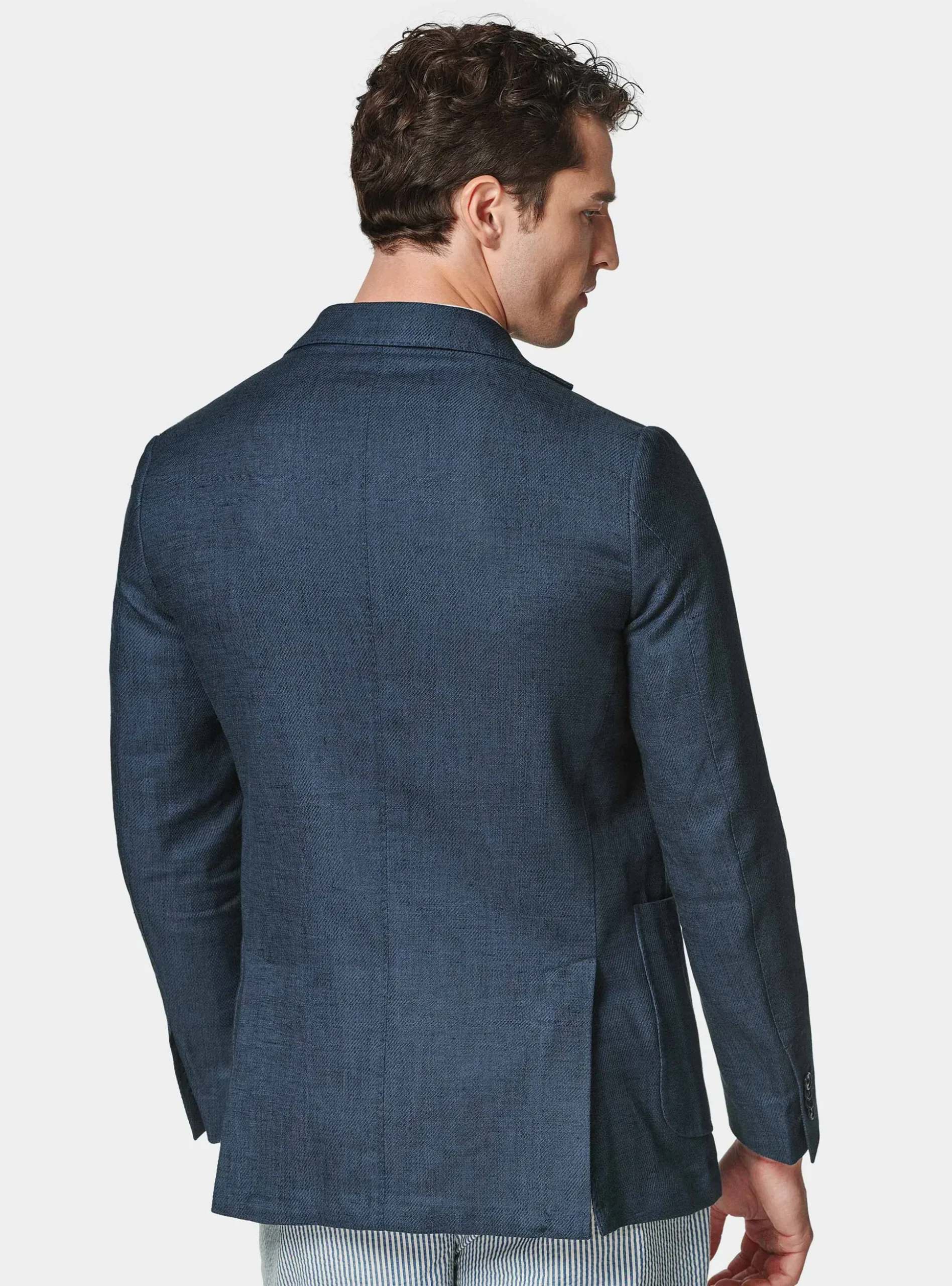 Giacca in misto lino e cotone