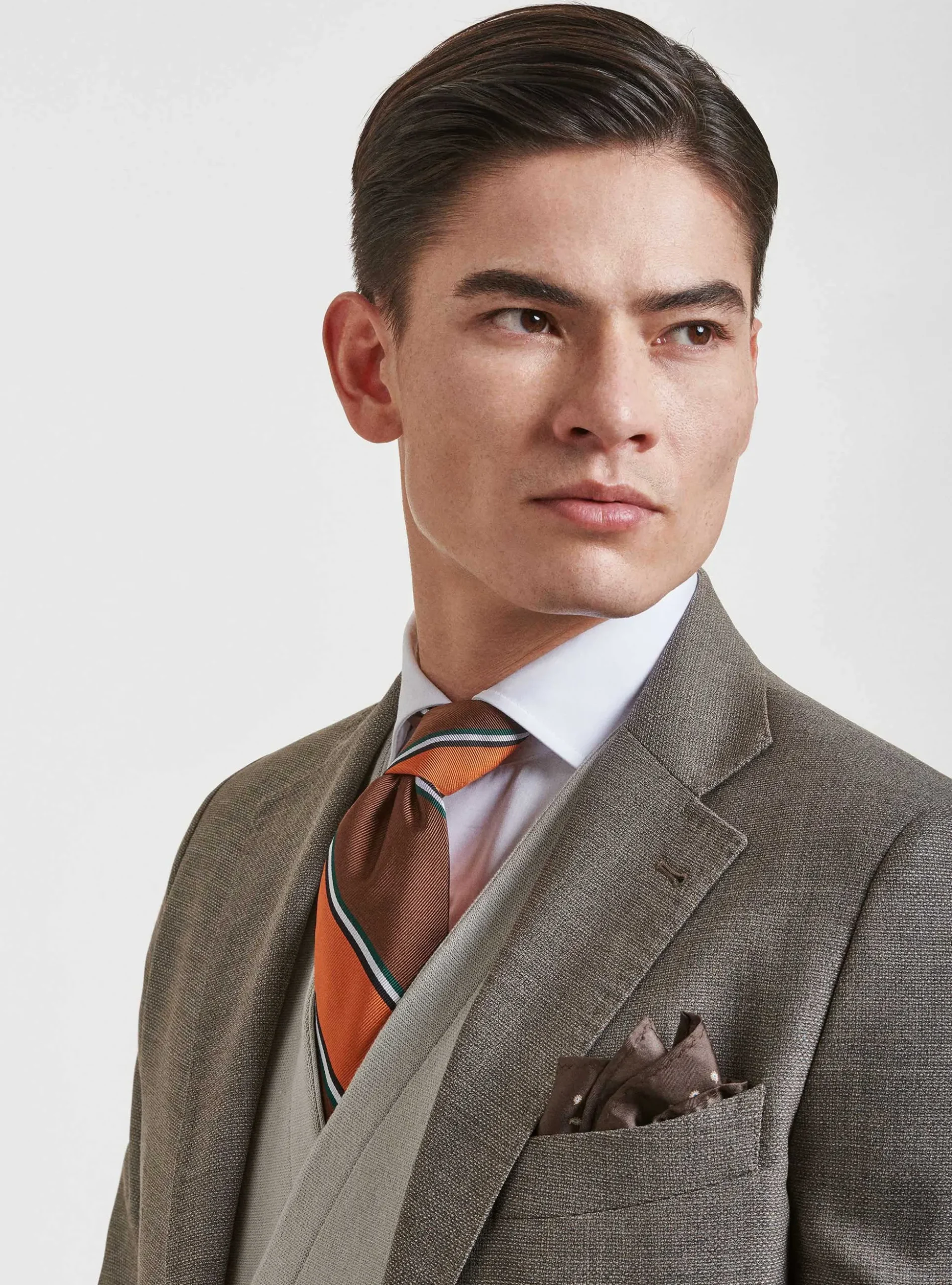 Giacca in pura lana hopsack Vitale Barberis Canonico