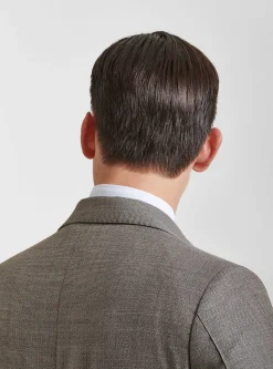 Giacca in pura lana hopsack Vitale Barberis Canonico