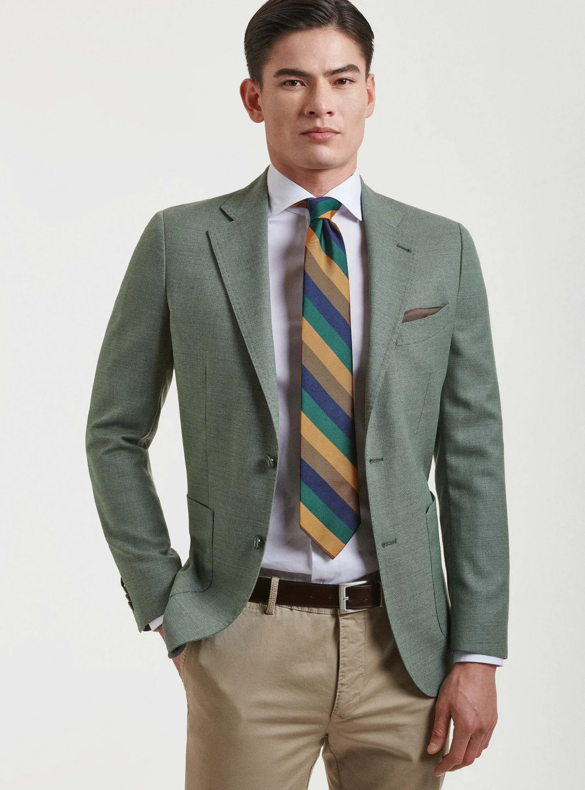 Giacca in pura lana hopsack Vitale Barberis Canonico