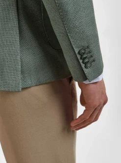 Giacca in pura lana hopsack Vitale Barberis Canonico