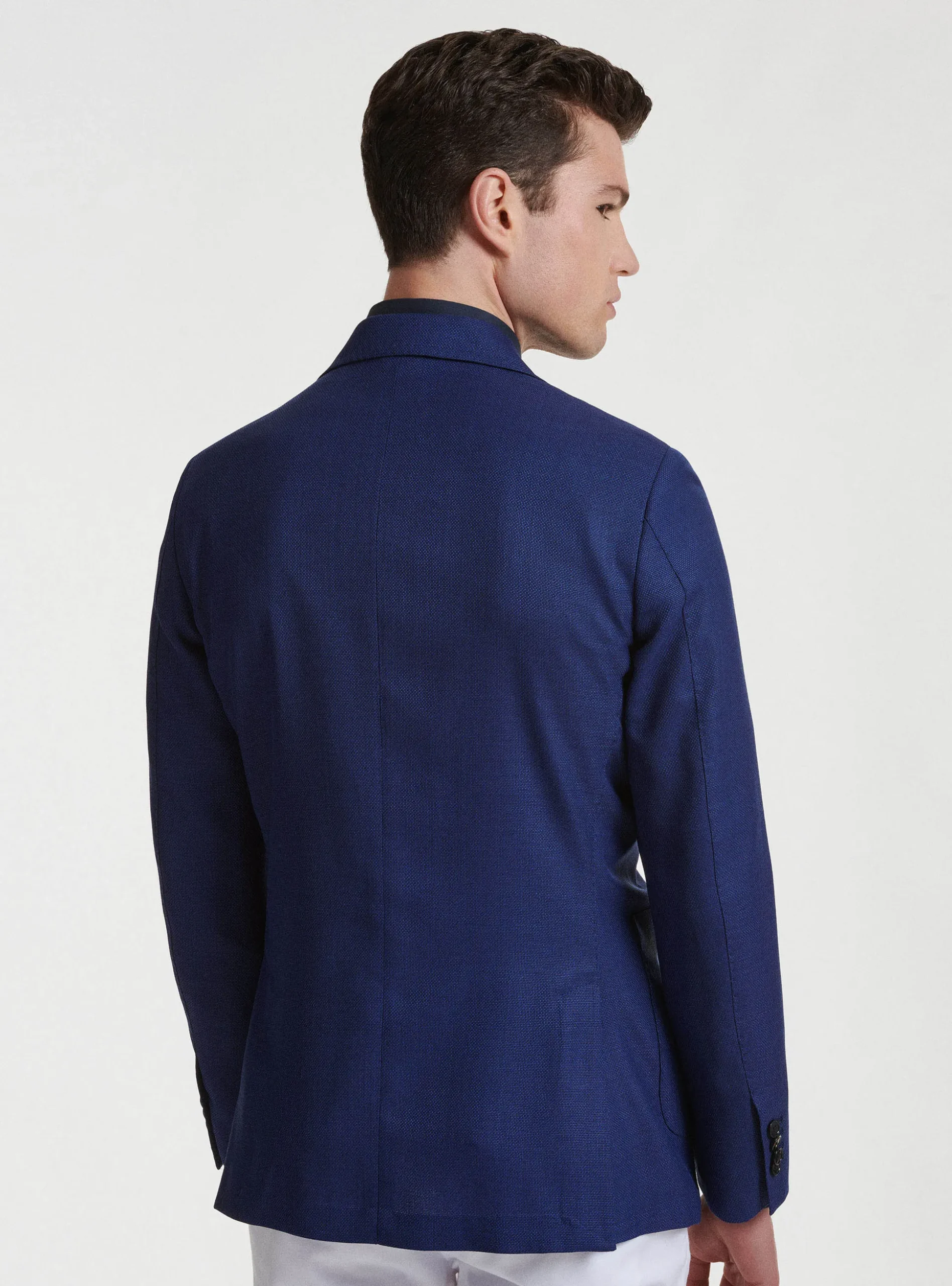 Giacca in pura lana hopsack Vitale Barberis Canonico
