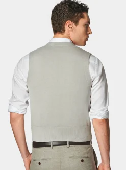 Gilet doppiopetto in maglia di cotone