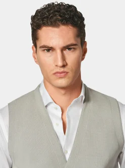 Gilet doppiopetto in maglia di cotone