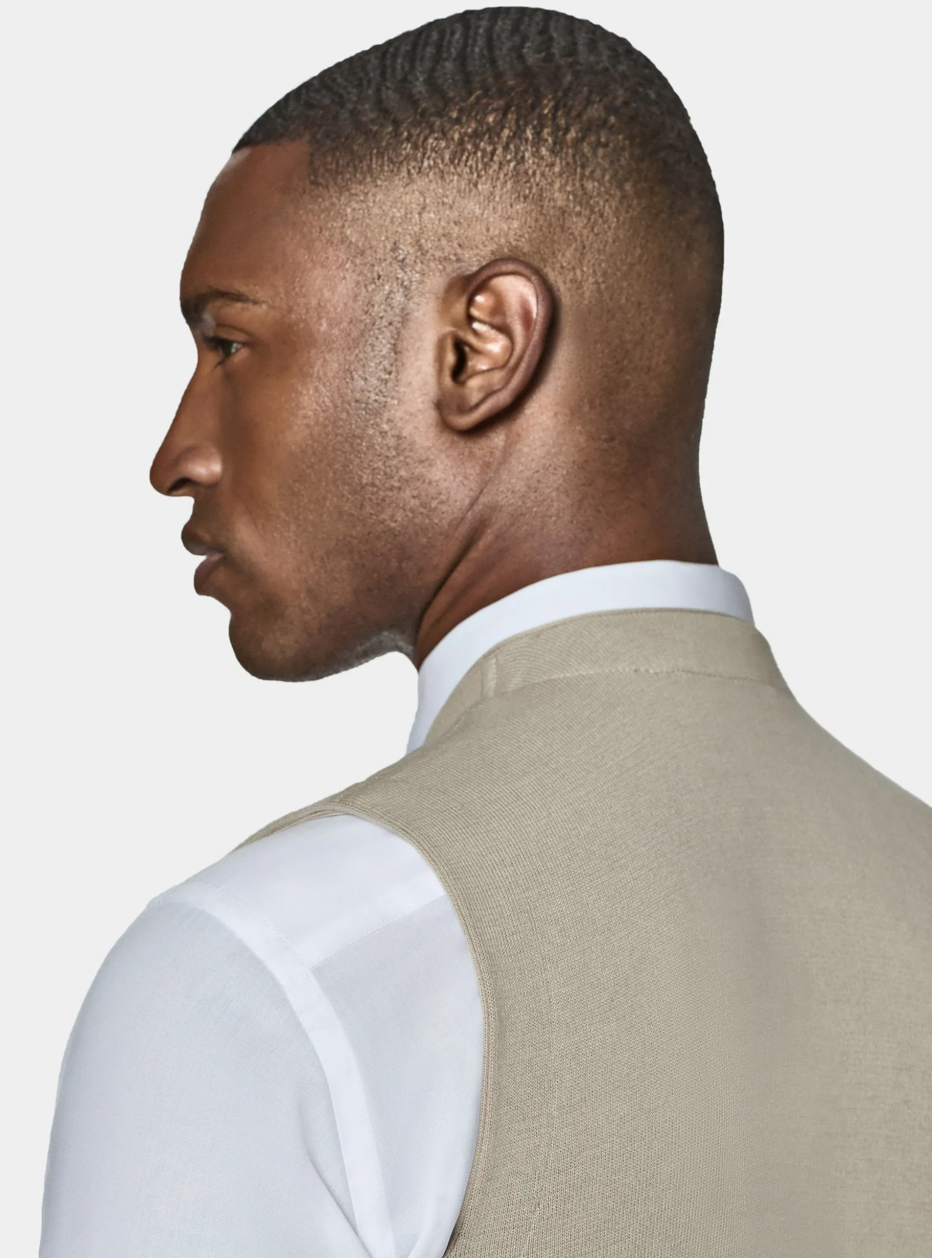 Gilet doppiopetto in maglia di cotone