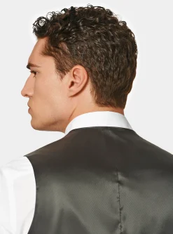 Gilet monopetto in pura lana Vitale barberis Canonico