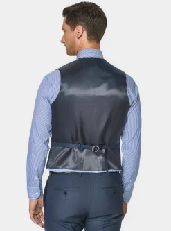 Gilet monopetto in pura lana Vitale barberis Canonico