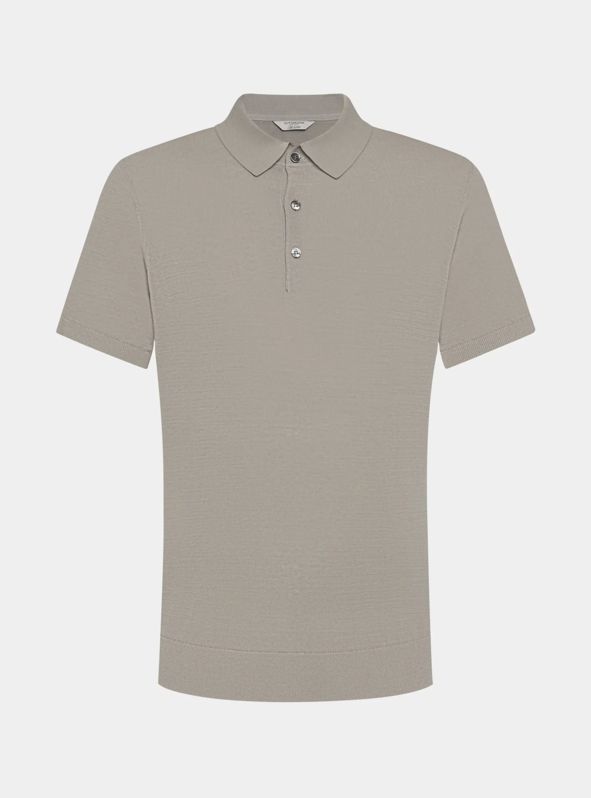 Maglia a polo in cotone e seta