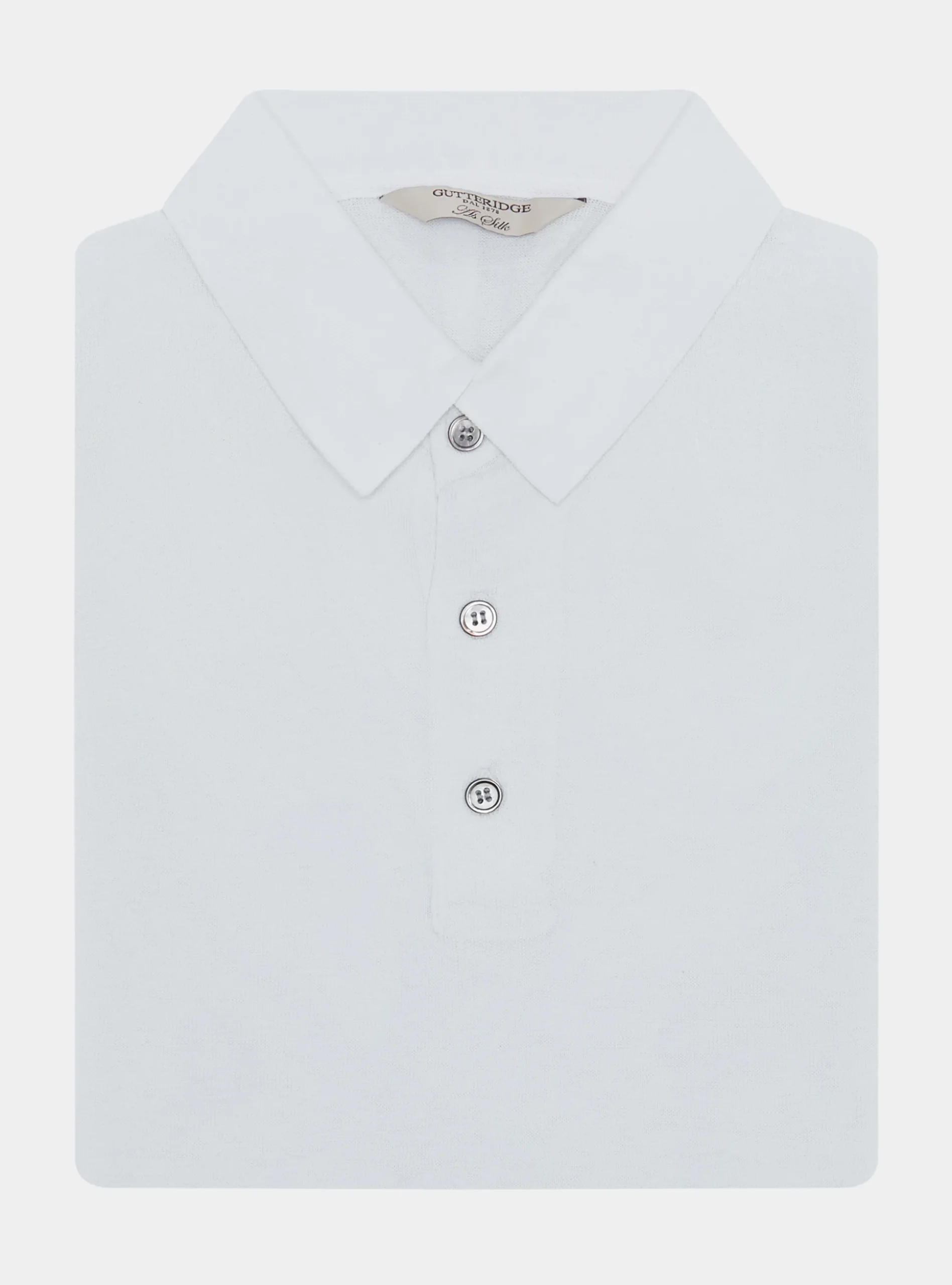 Maglia a polo in cotone e seta